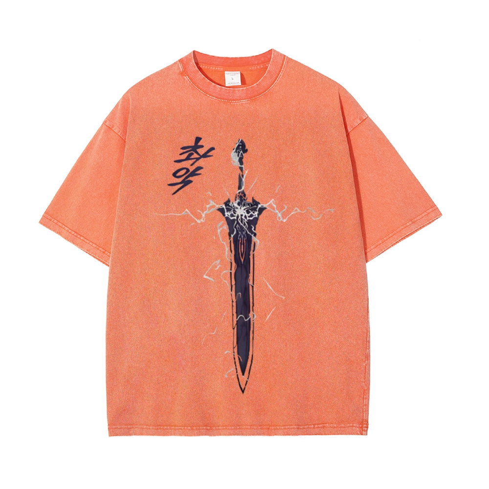 Vintage Oversized T-Shirt Solo Leveling