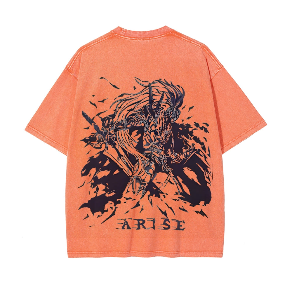 Vintage Oversized T-Shirt Solo Leveling