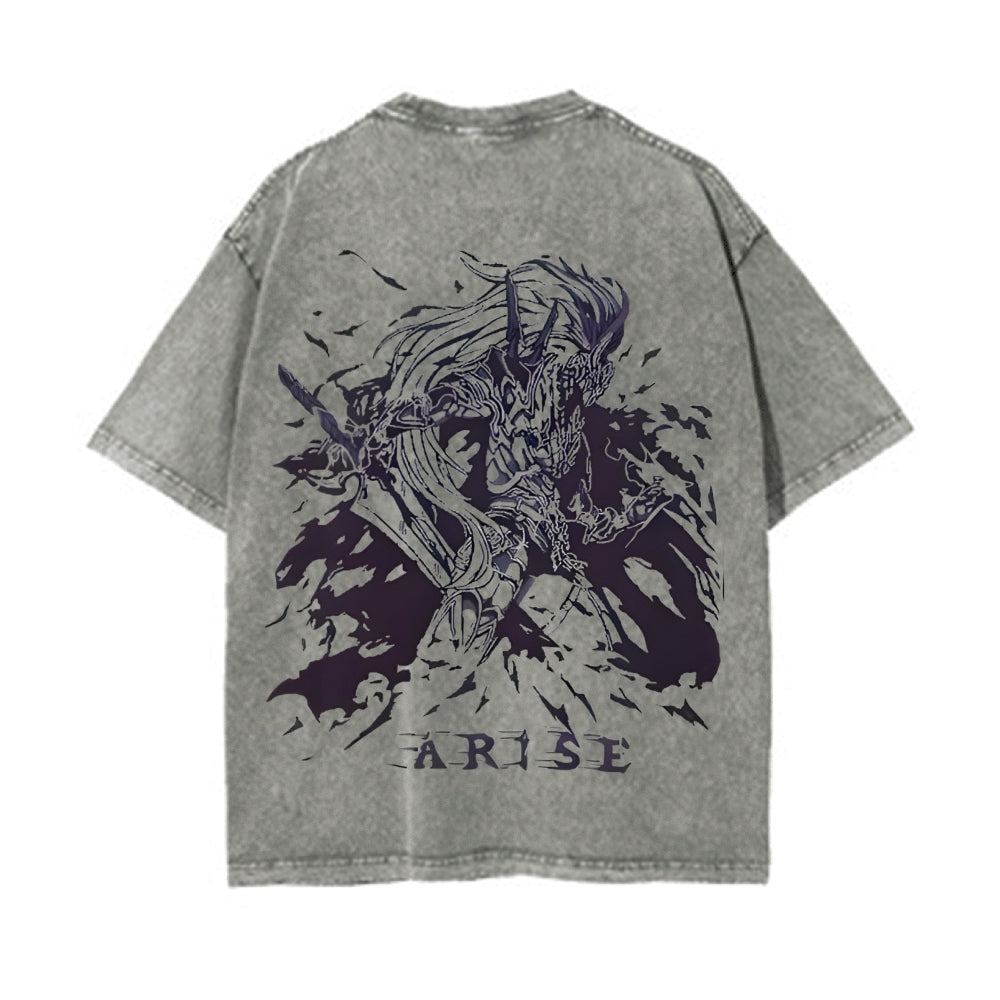 Vintage Oversized T-Shirt Solo Leveling