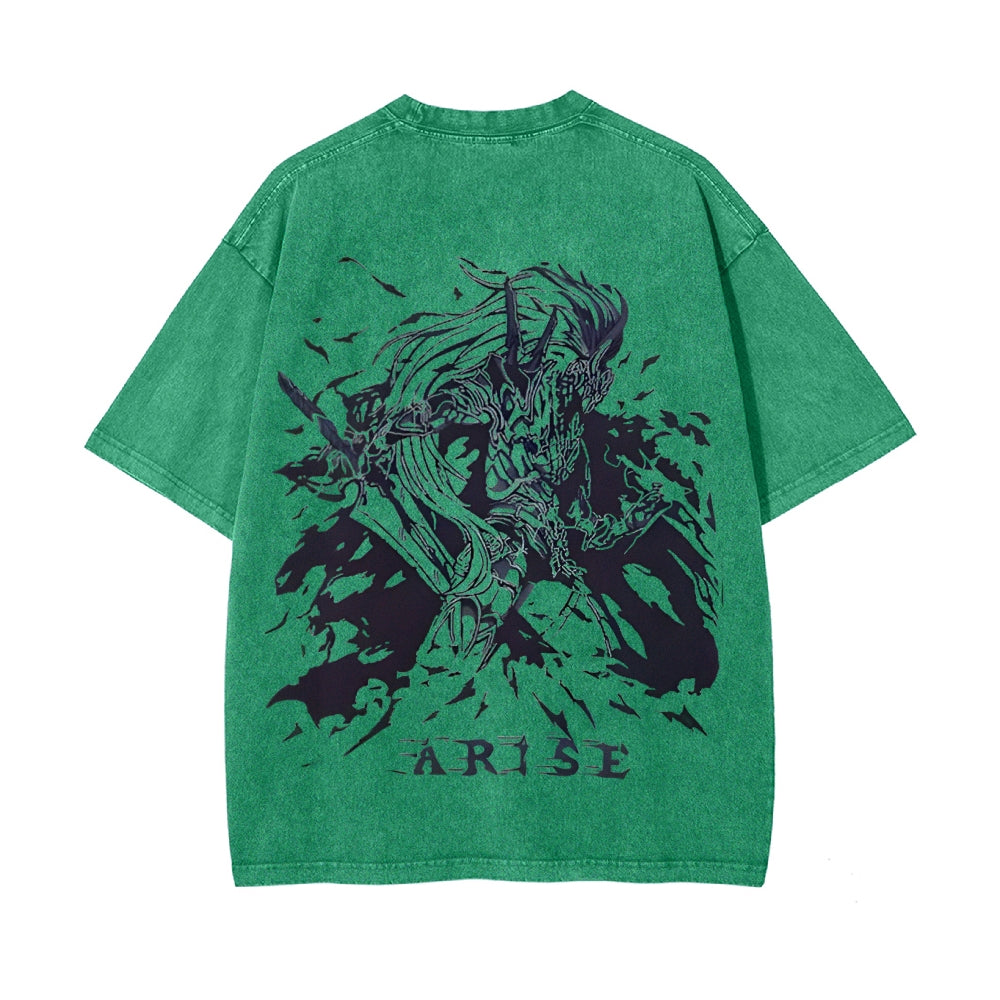 Vintage Oversized T-Shirt Solo Leveling