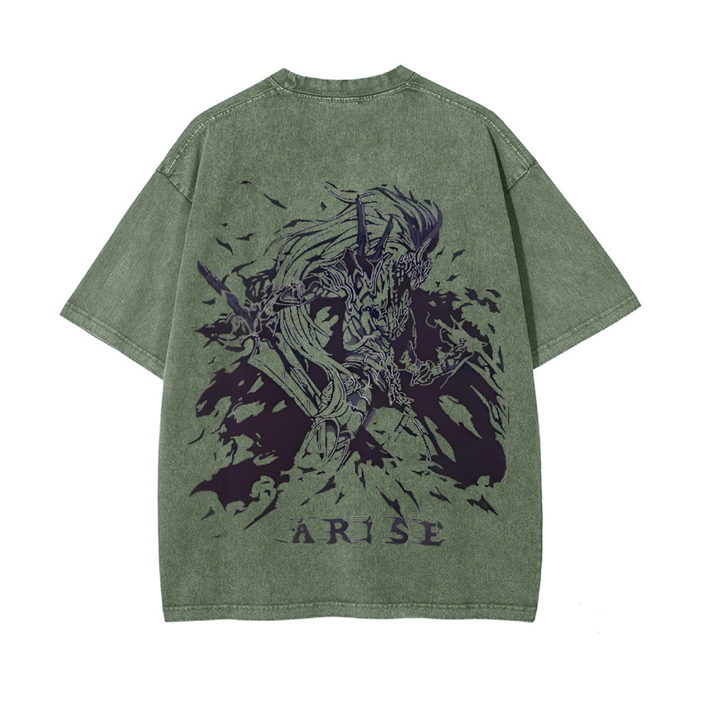 Vintage Oversized T-Shirt Solo Leveling