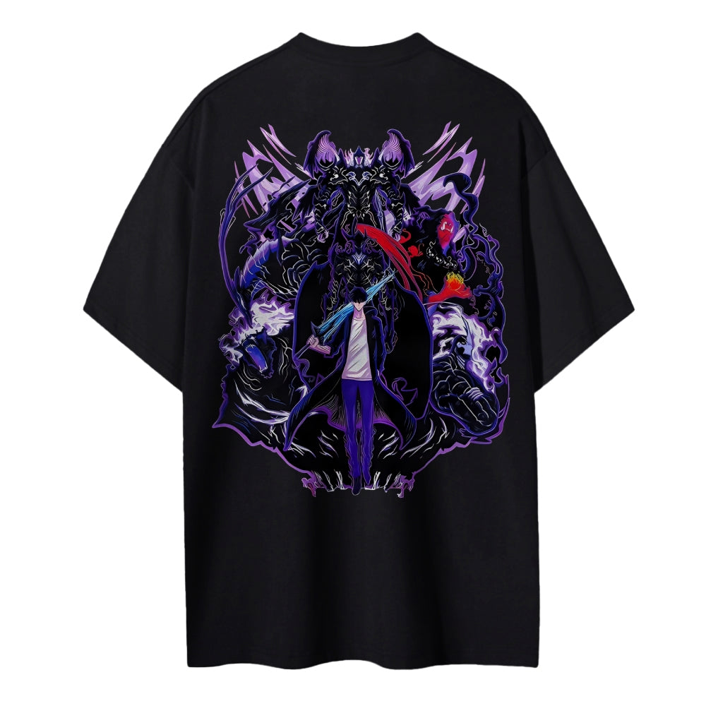 Solo Leveling Cotton Unisex Crew Neck Anime T-Shirt