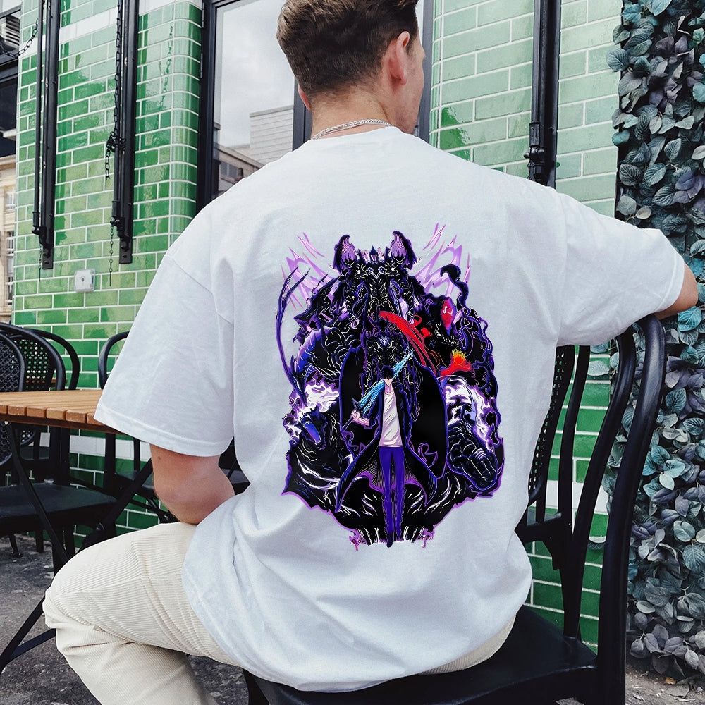 Solo Leveling Cotton Unisex Crew Neck Anime T-Shirt