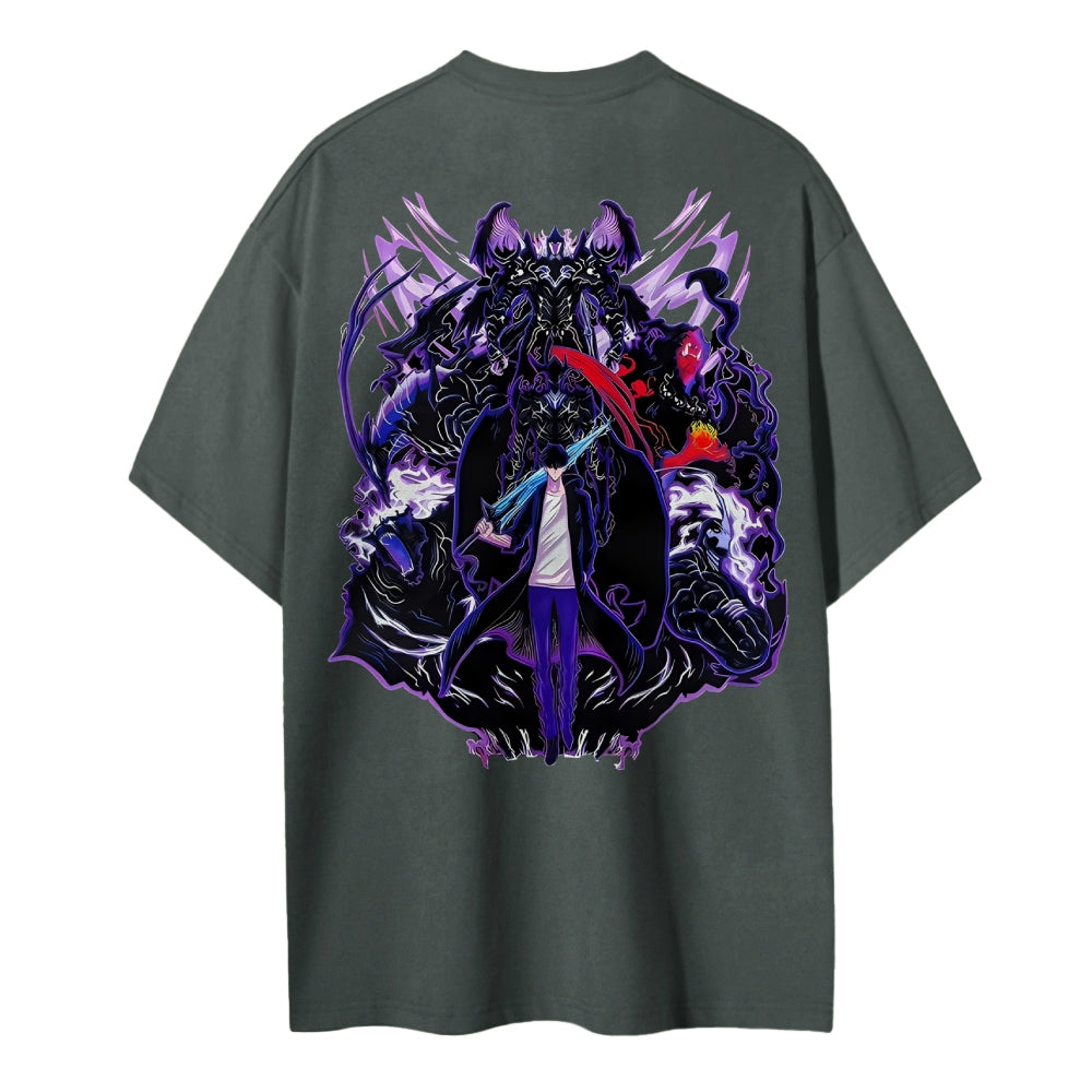 Solo Leveling Cotton Unisex Crew Neck Anime T-Shirt