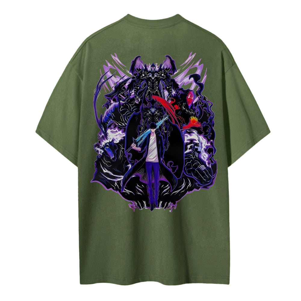 Solo Leveling Cotton Unisex Crew Neck Anime T-Shirt