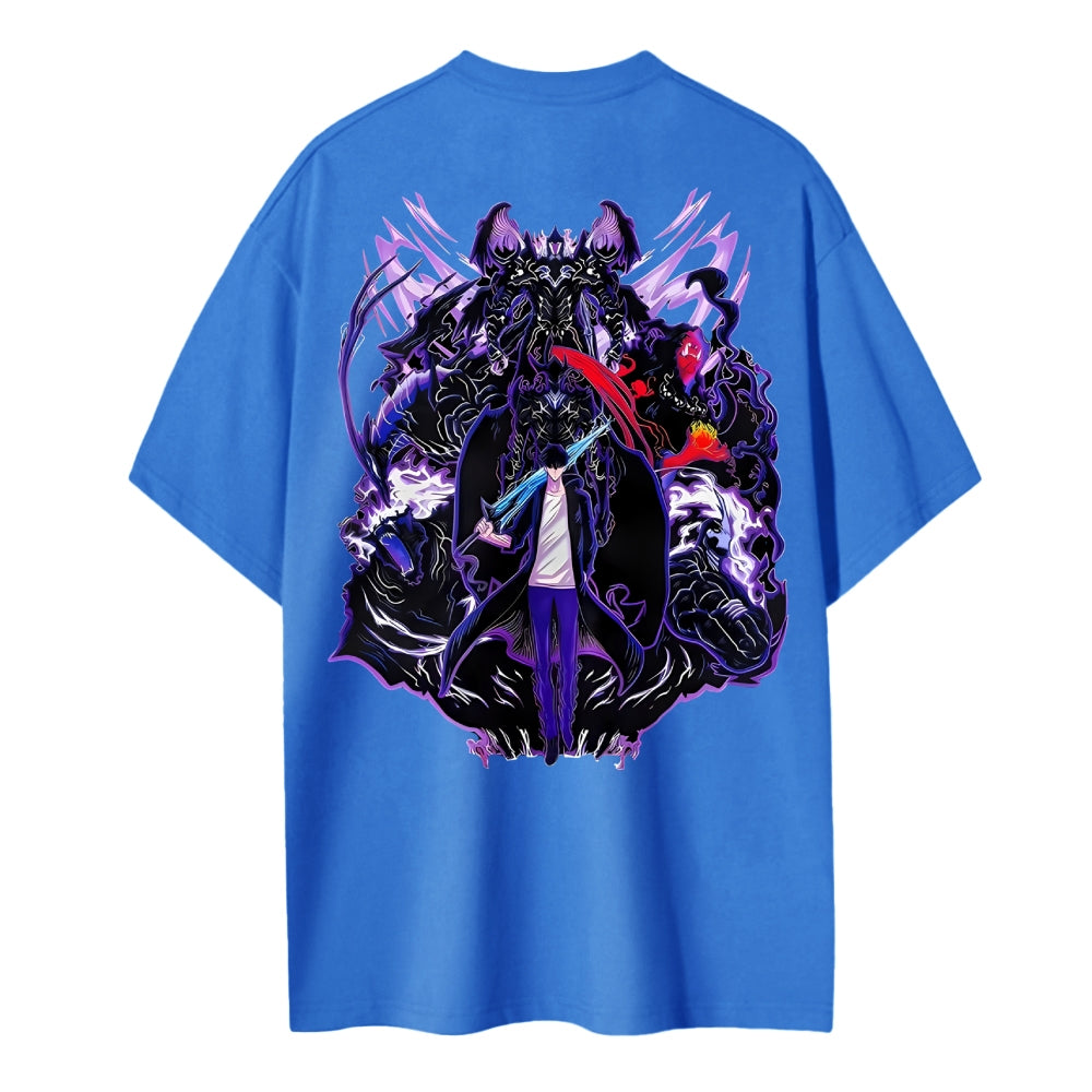 Solo Leveling Cotton Unisex Crew Neck Anime T-Shirt