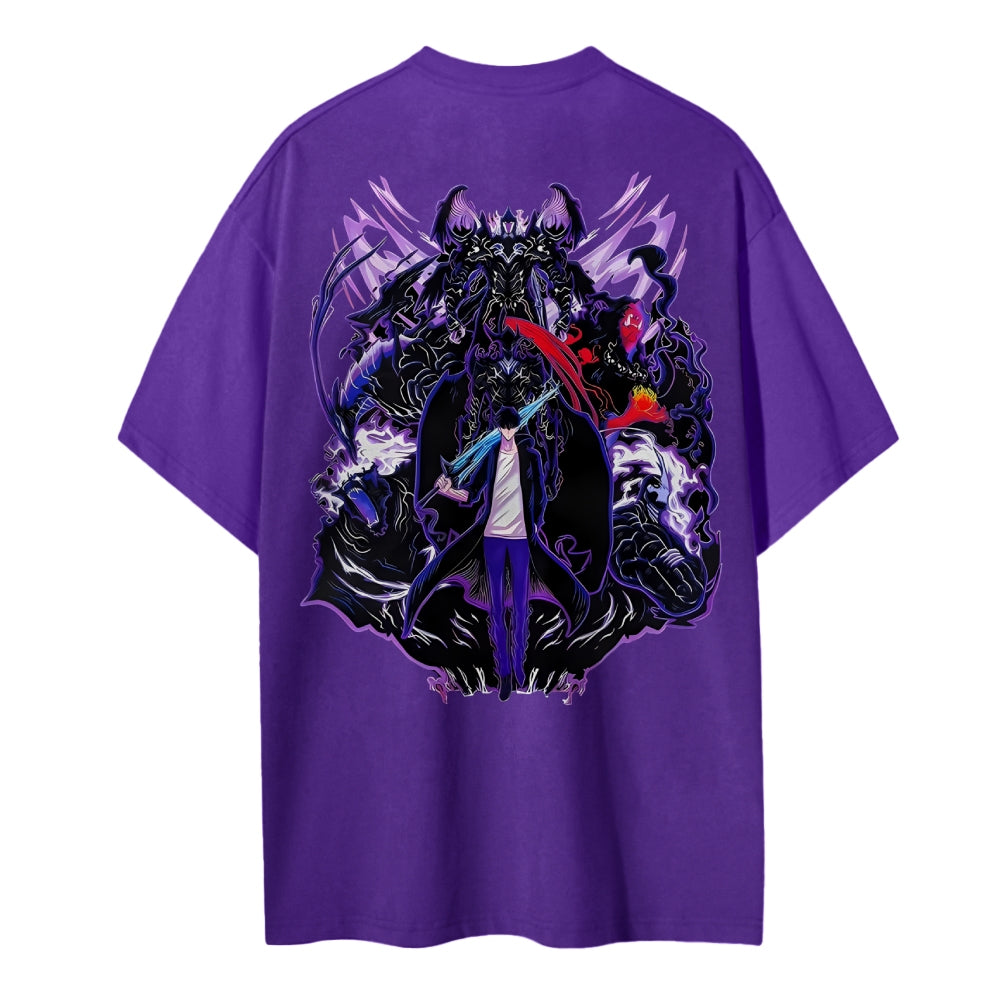 Solo Leveling Cotton Unisex Crew Neck Anime T-Shirt