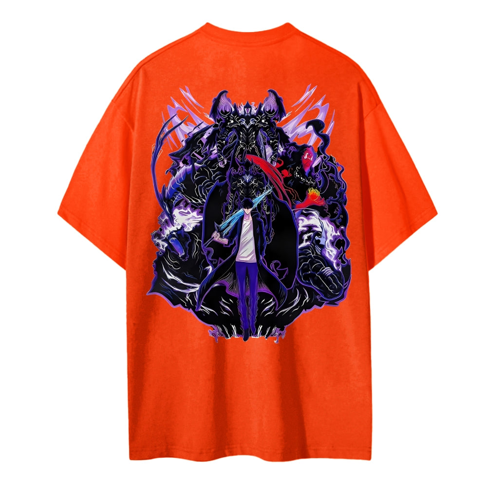 Solo Leveling Cotton Unisex Crew Neck Anime T-Shirt