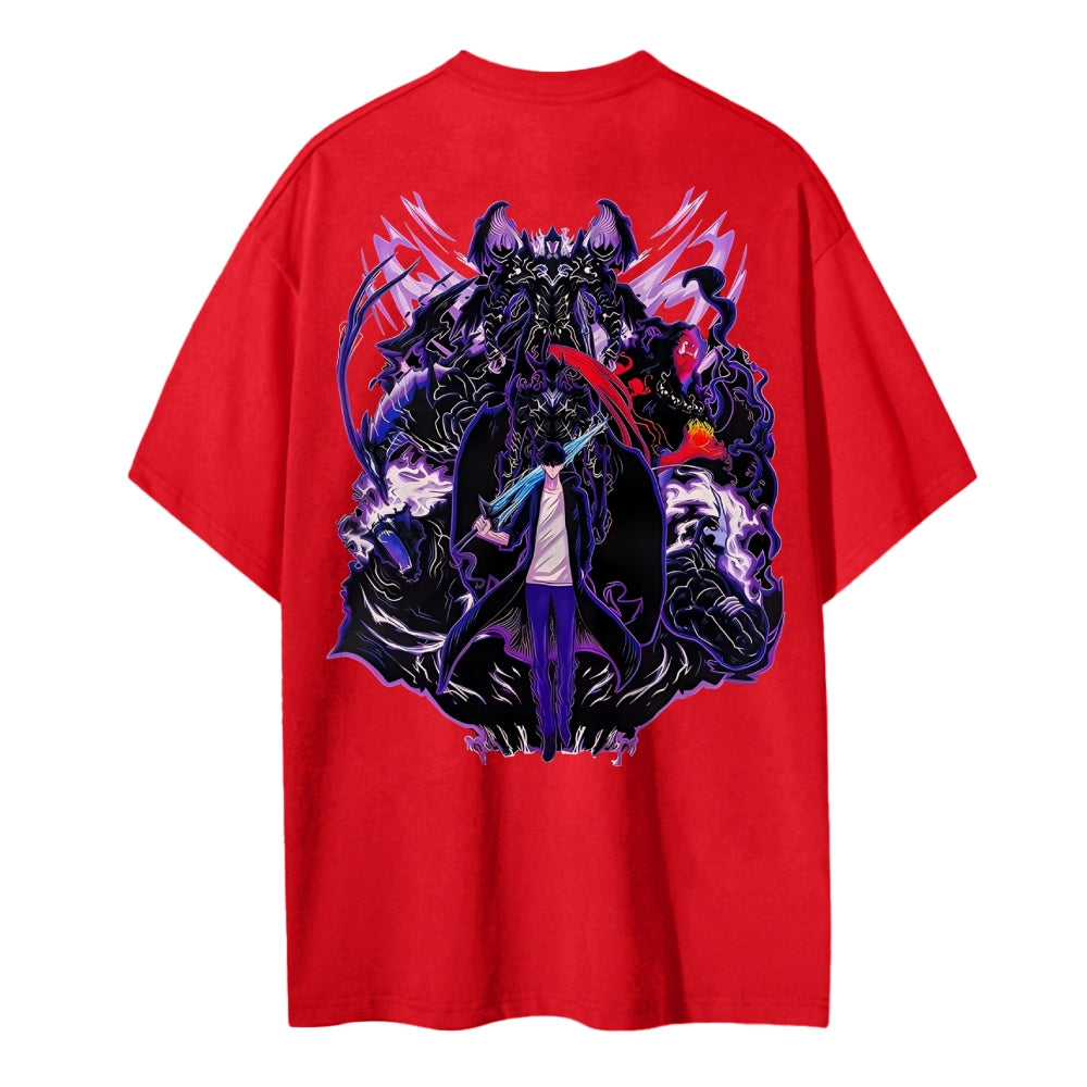 Solo Leveling Cotton Unisex Crew Neck Anime T-Shirt