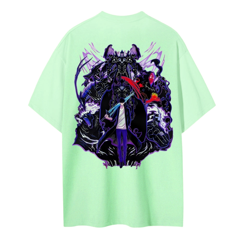 Solo Leveling Cotton Unisex Crew Neck Anime T-Shirt