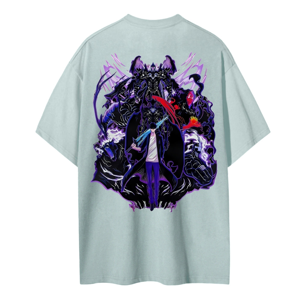 Solo Leveling Cotton Unisex Crew Neck Anime T-Shirt