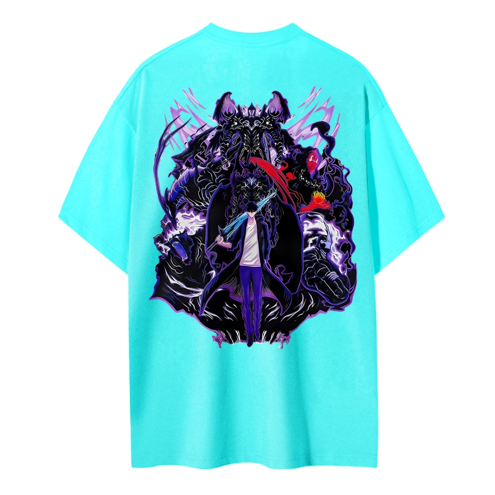 Solo Leveling Cotton Unisex Crew Neck Anime T-Shirt