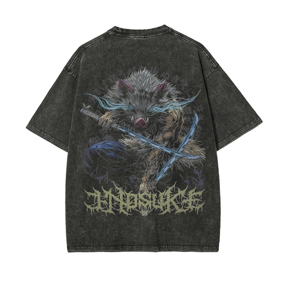 Vintage Oversized T-Shirt Demon Slayer