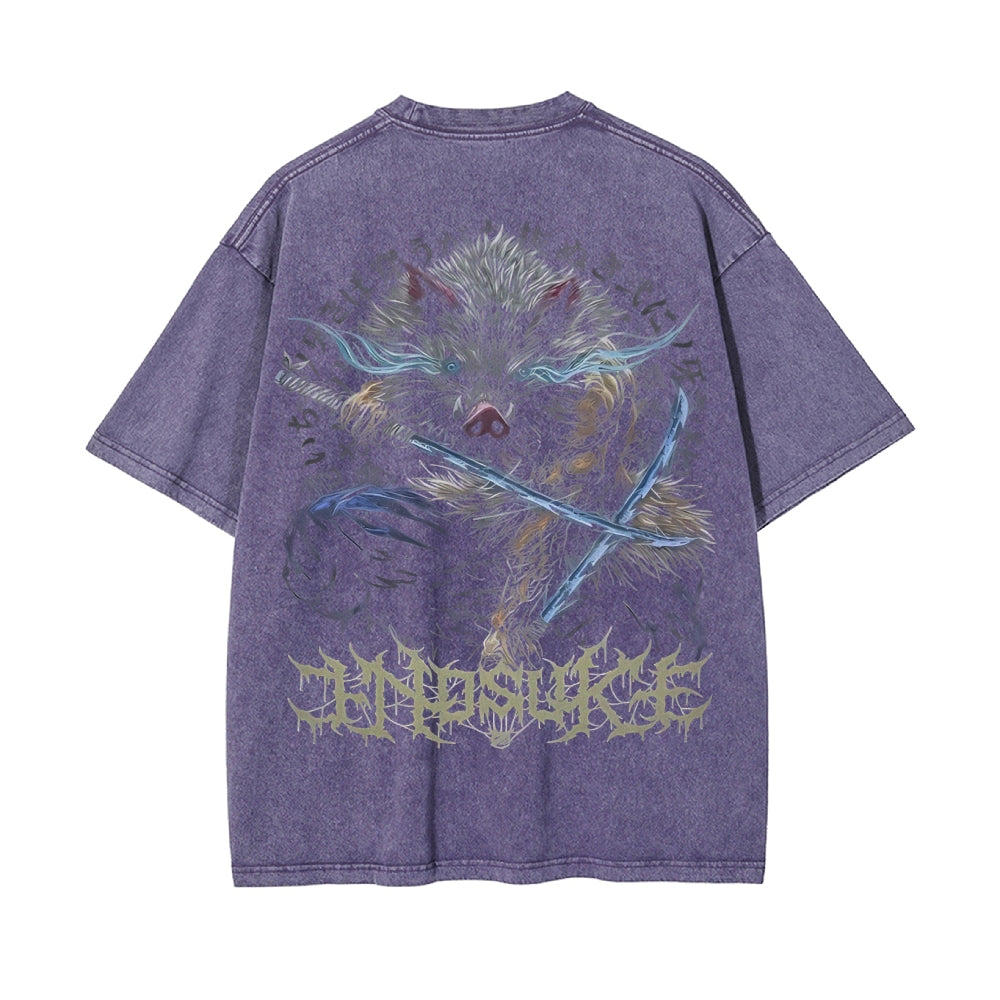 Vintage Oversized T-Shirt Demon Slayer