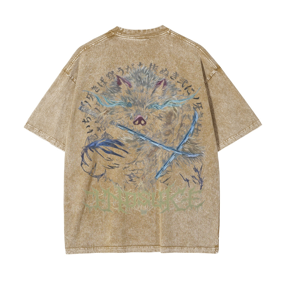 Vintage Oversized T-Shirt Demon Slayer