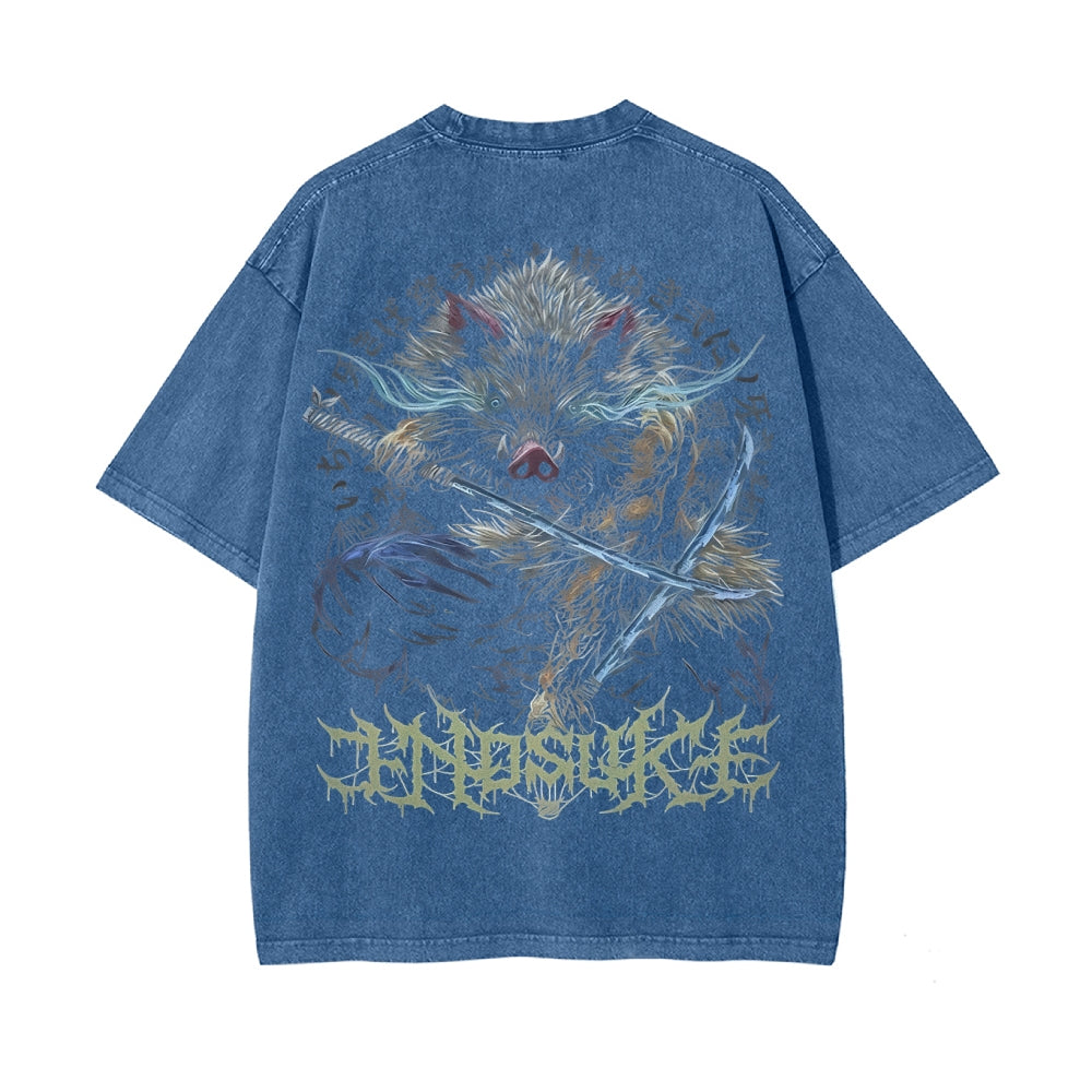 Vintage Oversized T-Shirt Demon Slayer