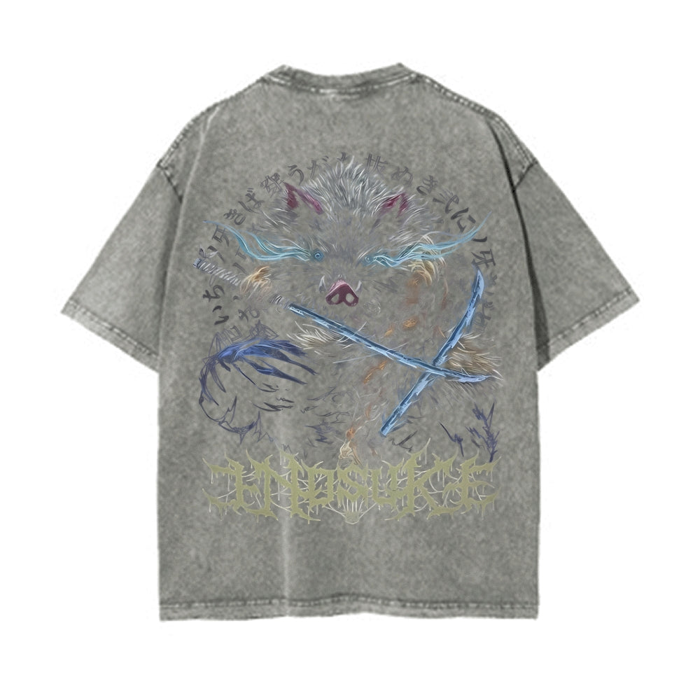 Vintage Oversized T-Shirt Demon Slayer