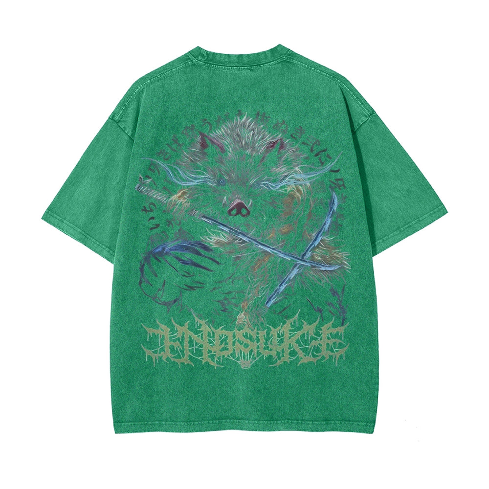 Vintage Oversized T-Shirt Demon Slayer