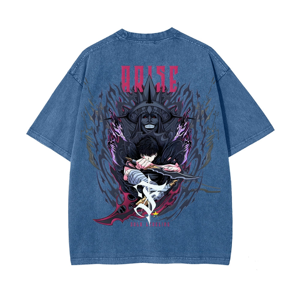 Vintage Oversized T-Shirt solo-leveling