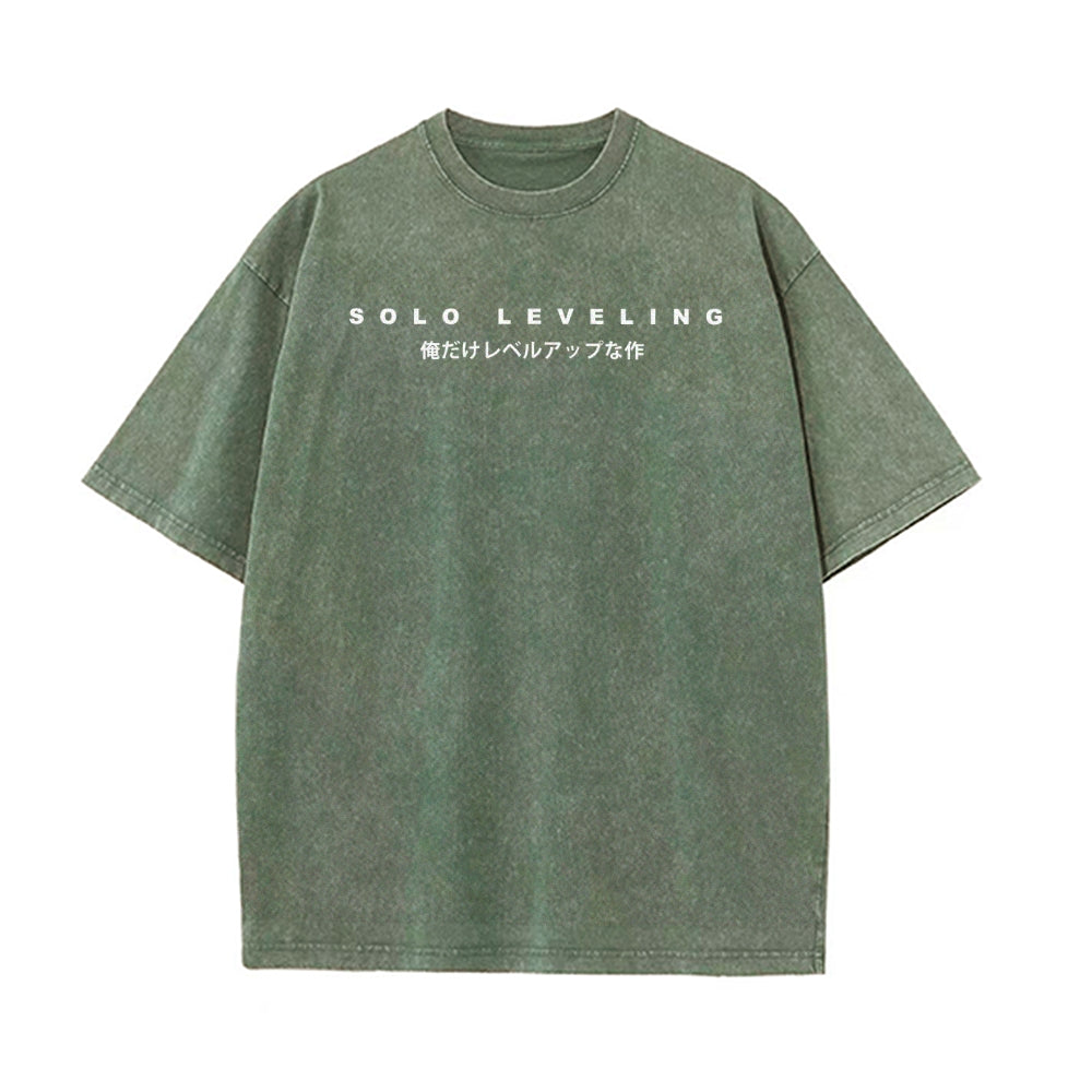 Vintage Oversized T-Shirt solo-leveling