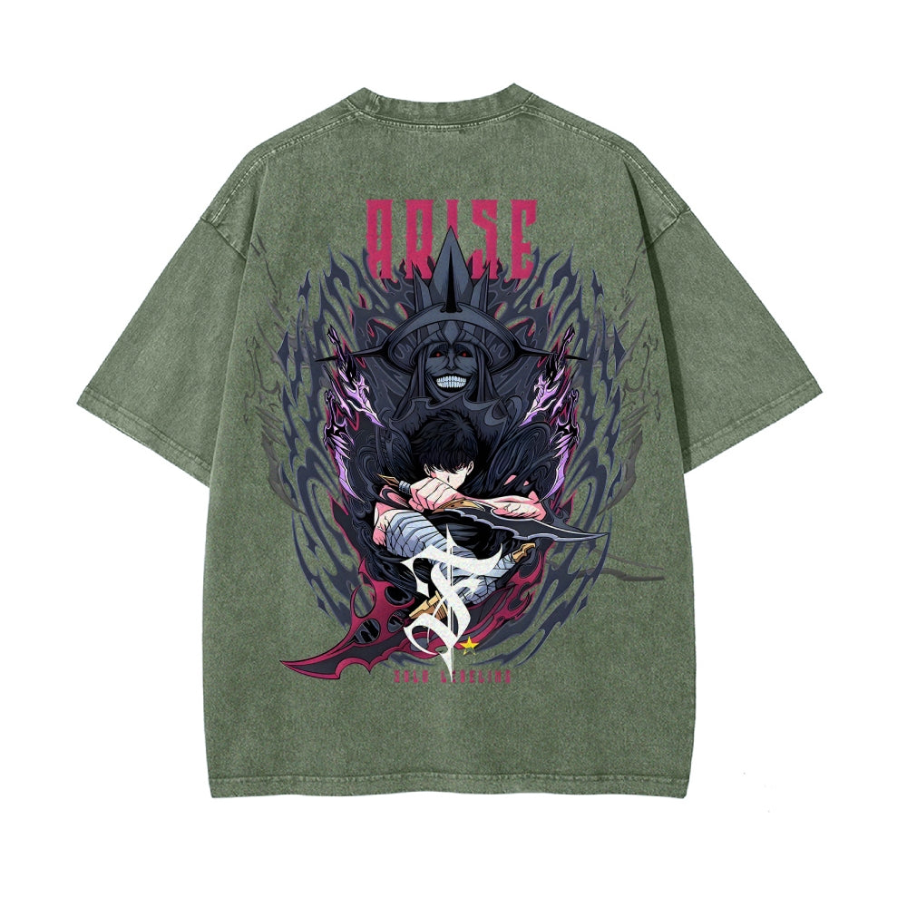 Vintage Oversized T-Shirt solo-leveling