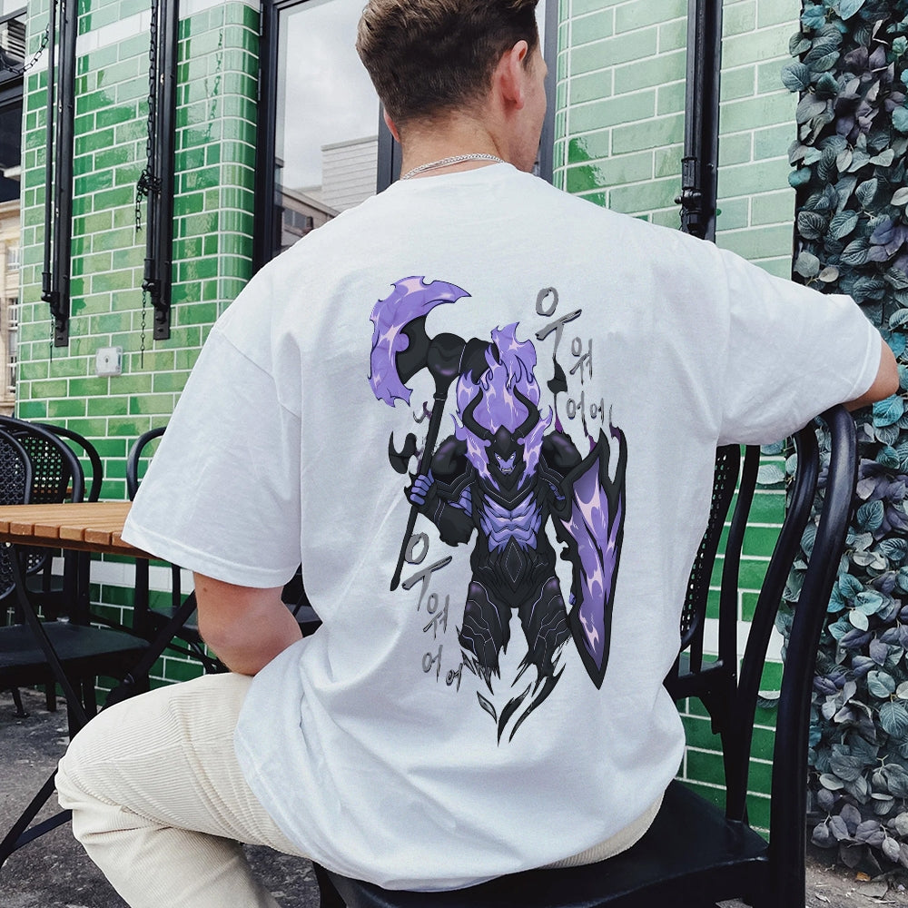 SOLO-LEVELING Cotton Unisex Crew Neck Anime T-Shirt