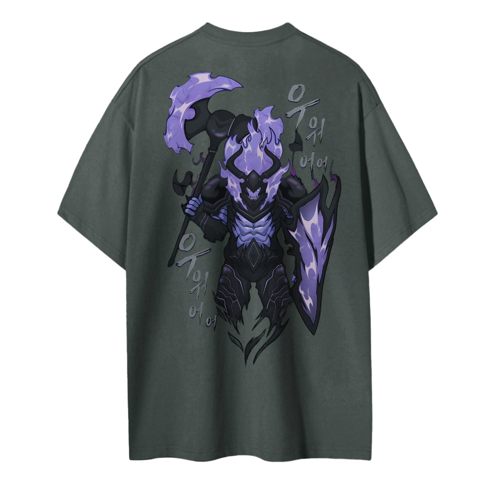 SOLO-LEVELING Cotton Unisex Crew Neck Anime T-Shirt