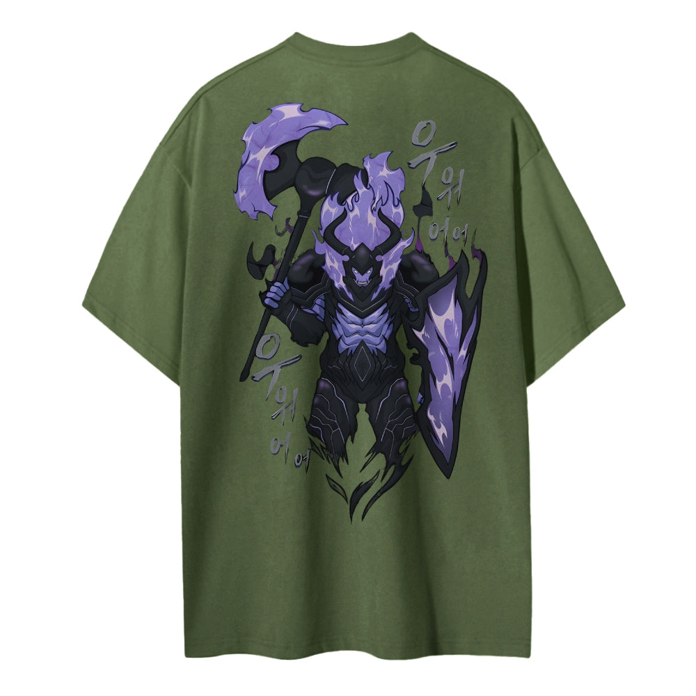 SOLO-LEVELING Cotton Unisex Crew Neck Anime T-Shirt