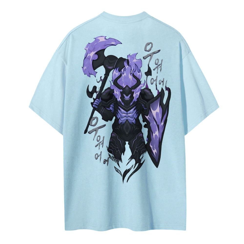 SOLO-LEVELING Cotton Unisex Crew Neck Anime T-Shirt