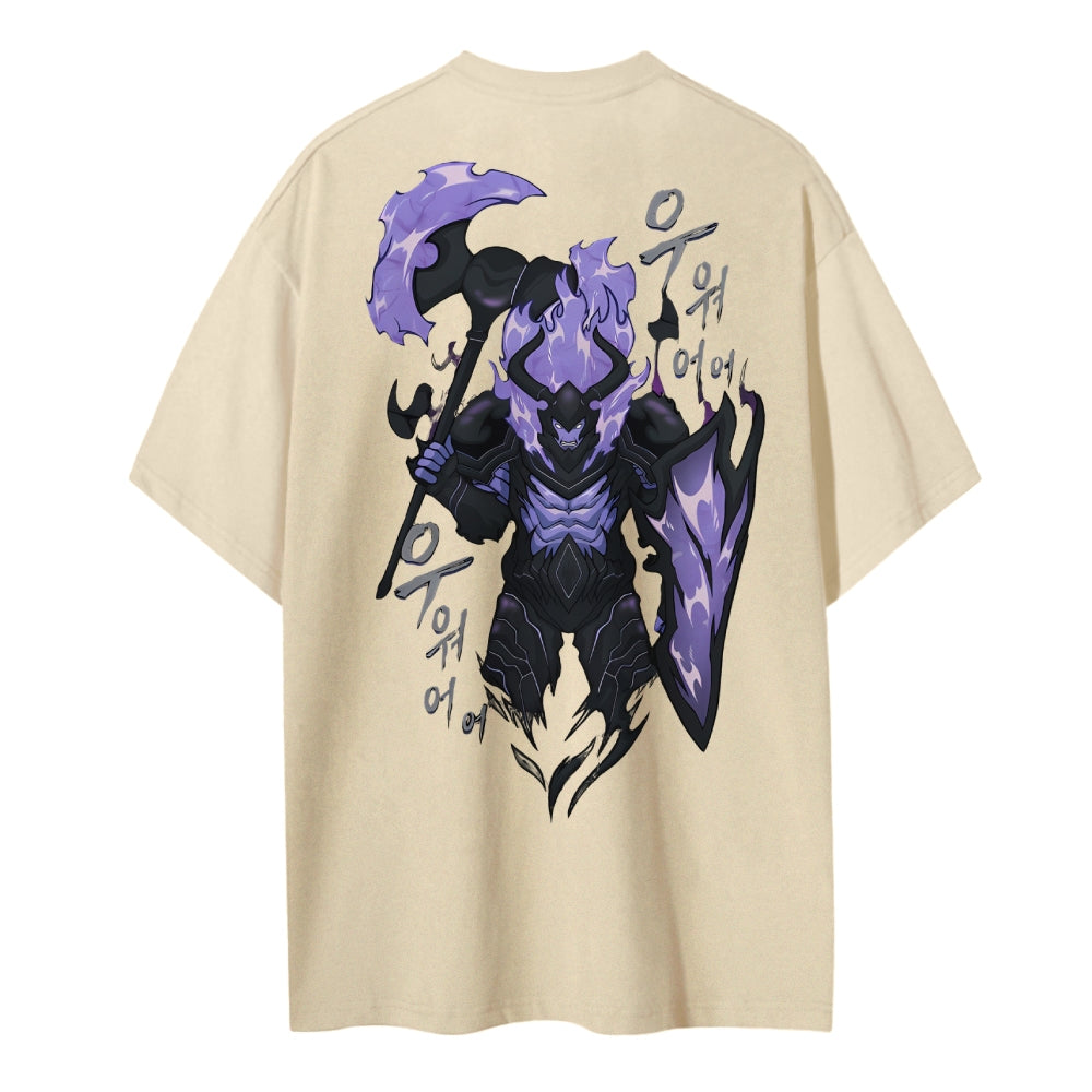 SOLO-LEVELING Cotton Unisex Crew Neck Anime T-Shirt