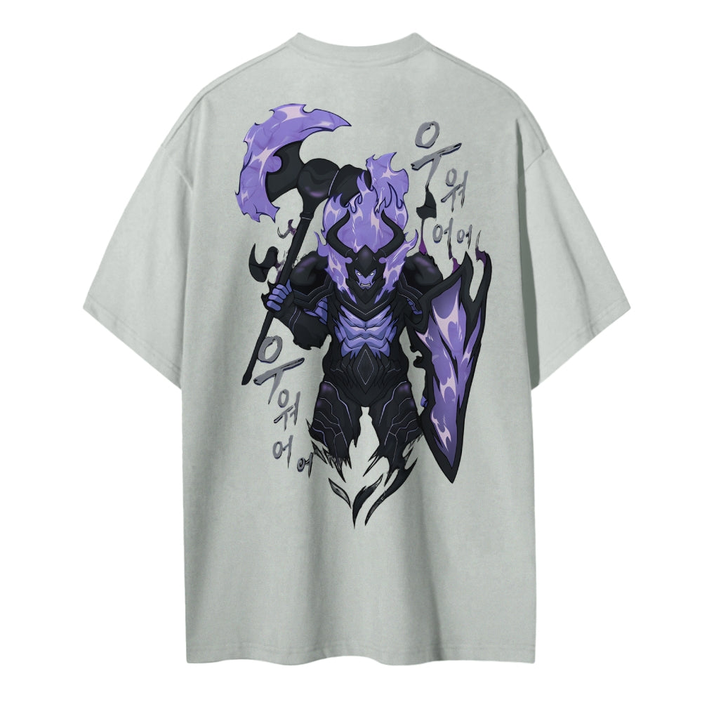 SOLO-LEVELING Cotton Unisex Crew Neck Anime T-Shirt