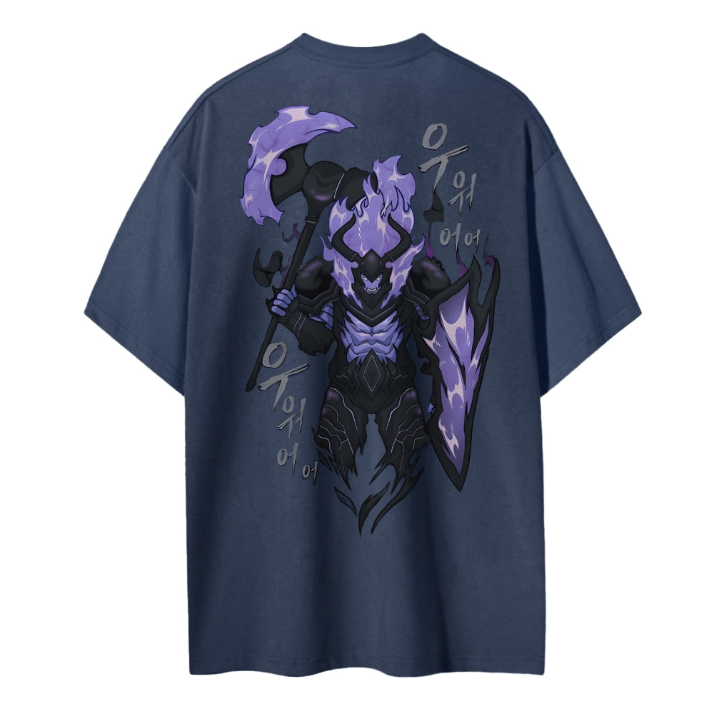 SOLO-LEVELING Cotton Unisex Crew Neck Anime T-Shirt