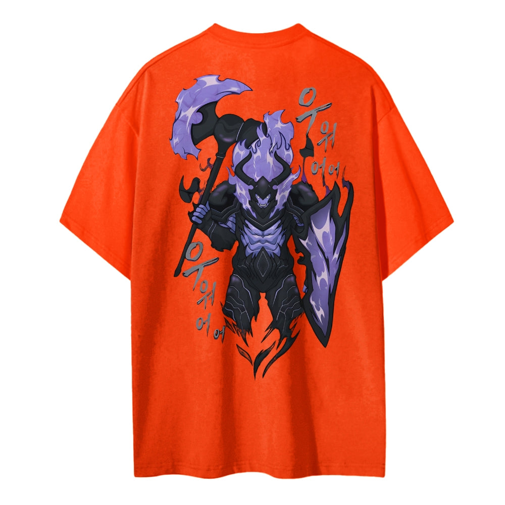SOLO-LEVELING Cotton Unisex Crew Neck Anime T-Shirt