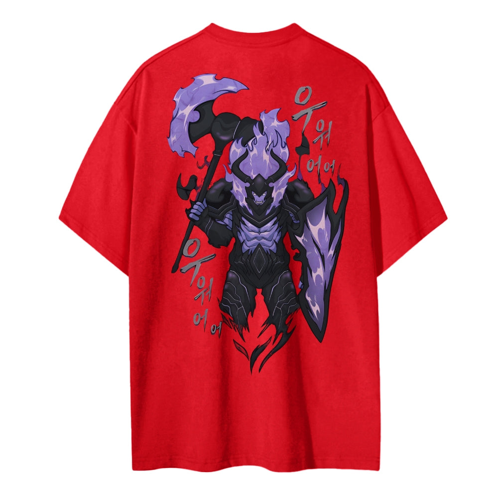SOLO-LEVELING Cotton Unisex Crew Neck Anime T-Shirt