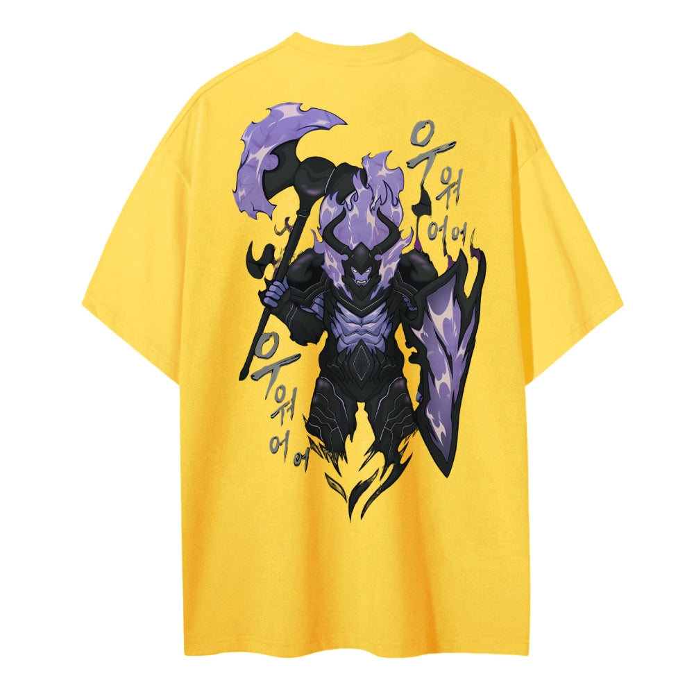 SOLO-LEVELING Cotton Unisex Crew Neck Anime T-Shirt