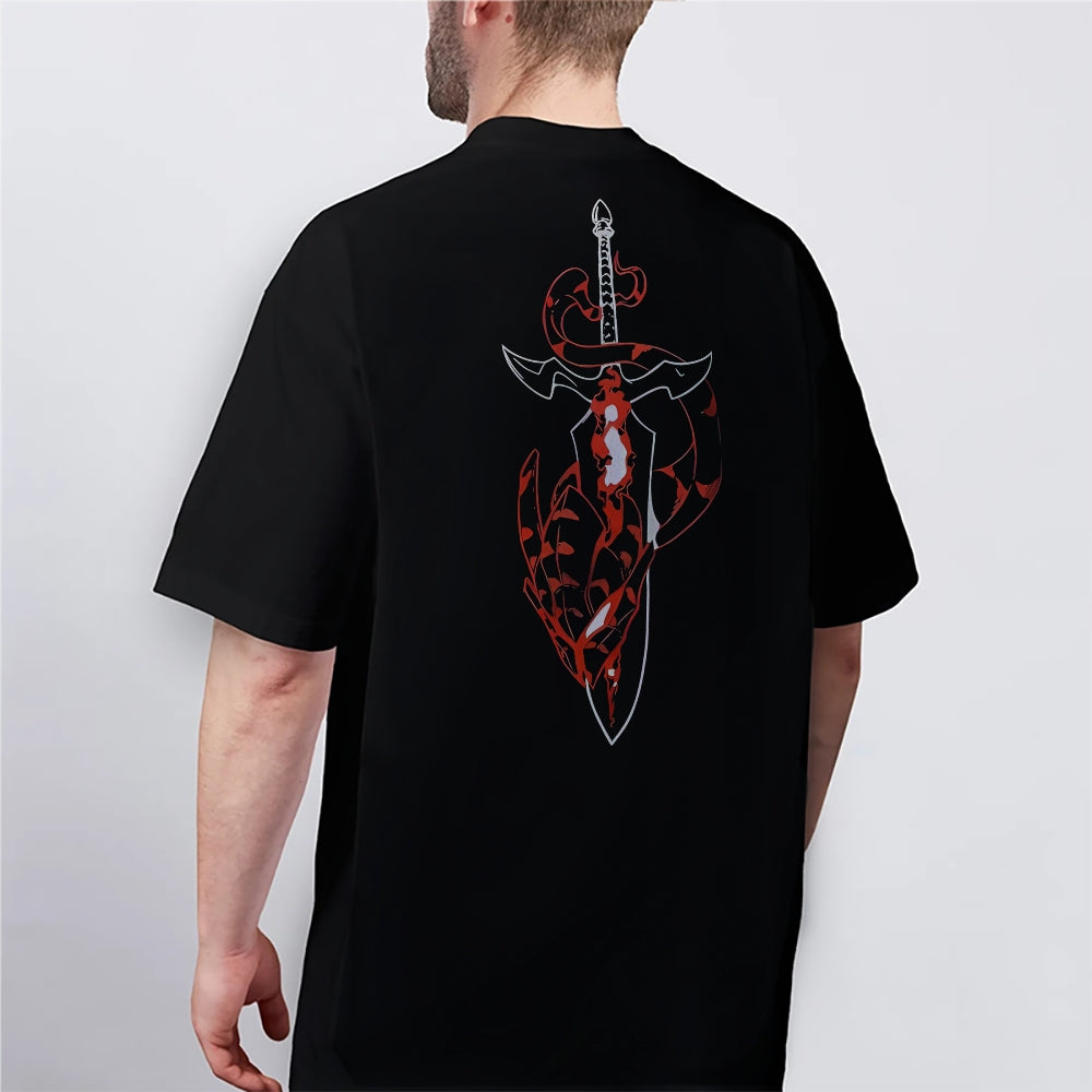 Solo Leveling Cotton Unisex Crewneck Anime T-Shirt