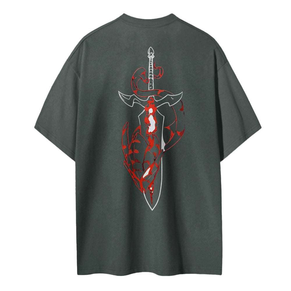 Solo Leveling Cotton Unisex Crewneck Anime T-Shirt