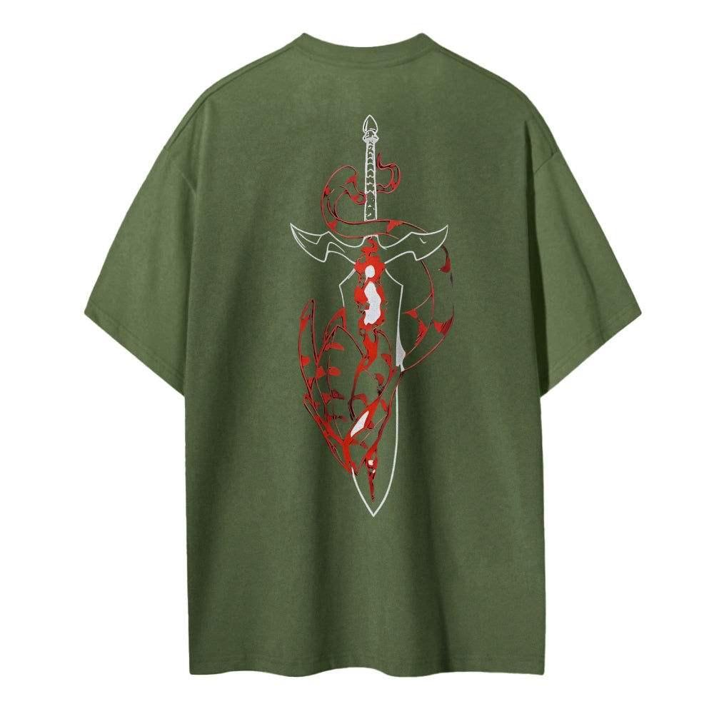 Solo Leveling Cotton Unisex Crewneck Anime T-Shirt
