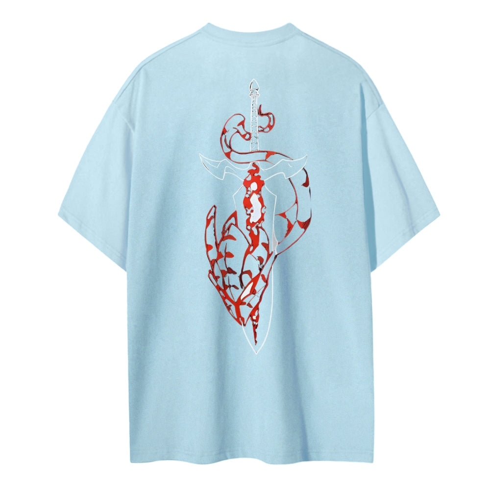 Solo Leveling Cotton Unisex Crewneck Anime T-Shirt