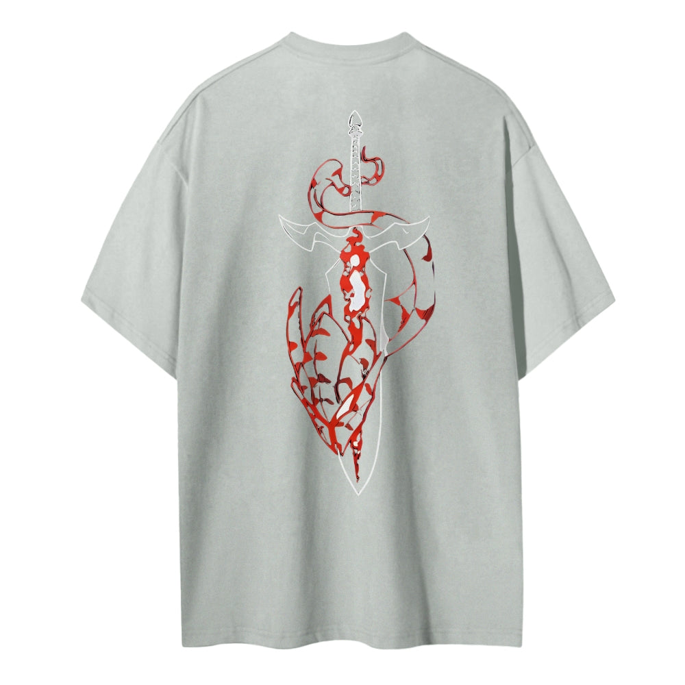 Solo Leveling Cotton Unisex Crewneck Anime T-Shirt