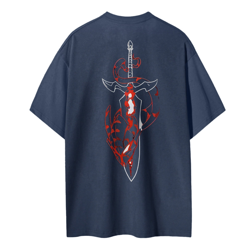 Solo Leveling Cotton Unisex Crewneck Anime T-Shirt