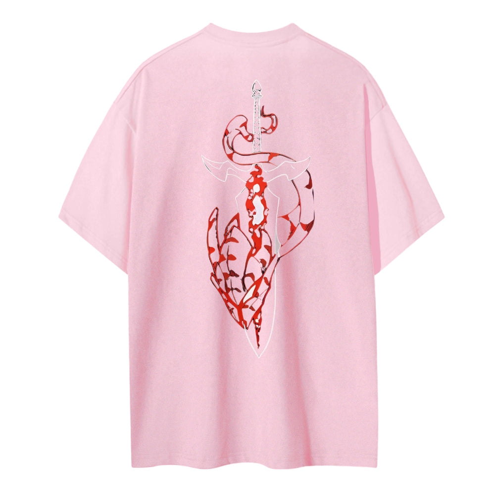 Solo Leveling Cotton Unisex Crewneck Anime T-Shirt