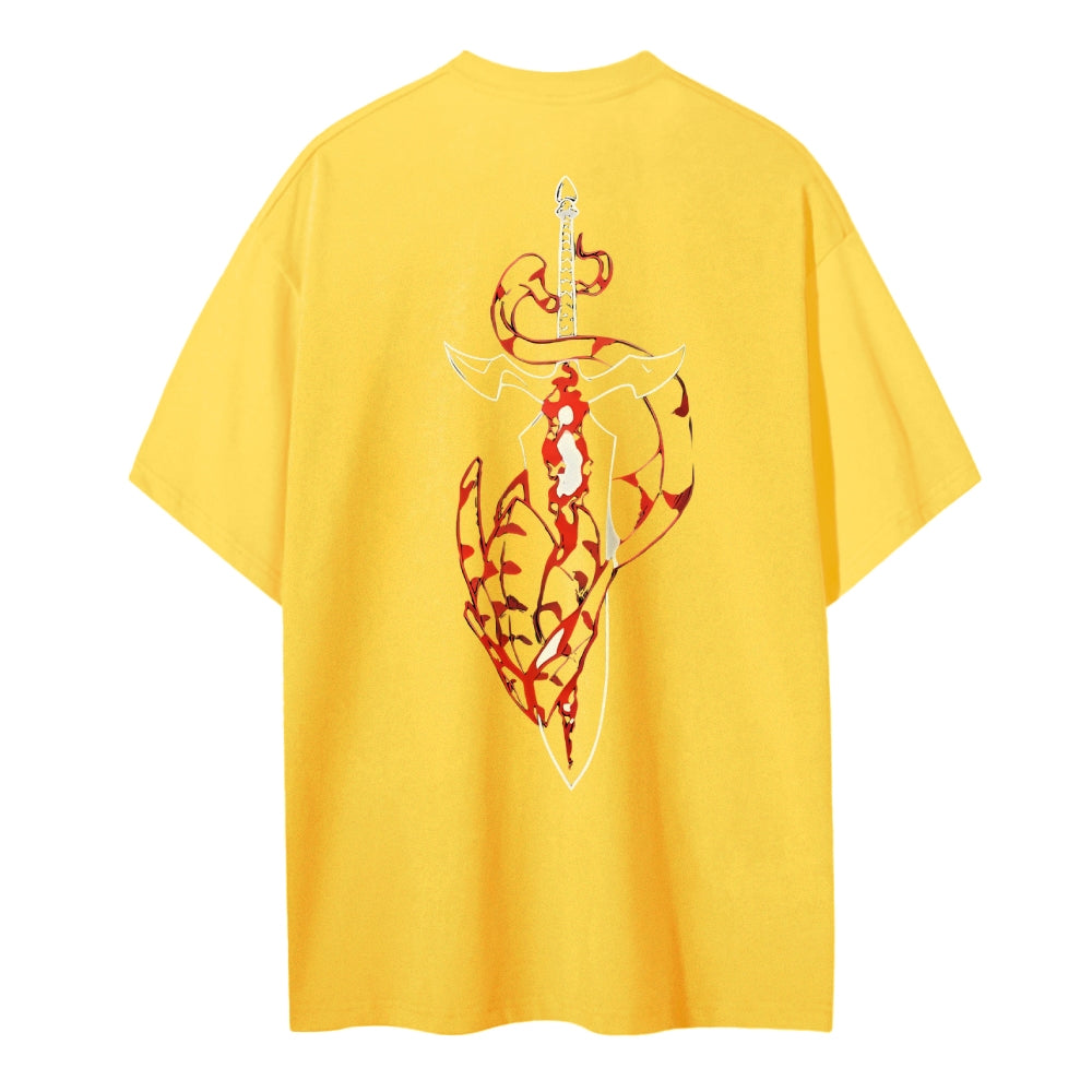 Solo Leveling Cotton Unisex Crewneck Anime T-Shirt