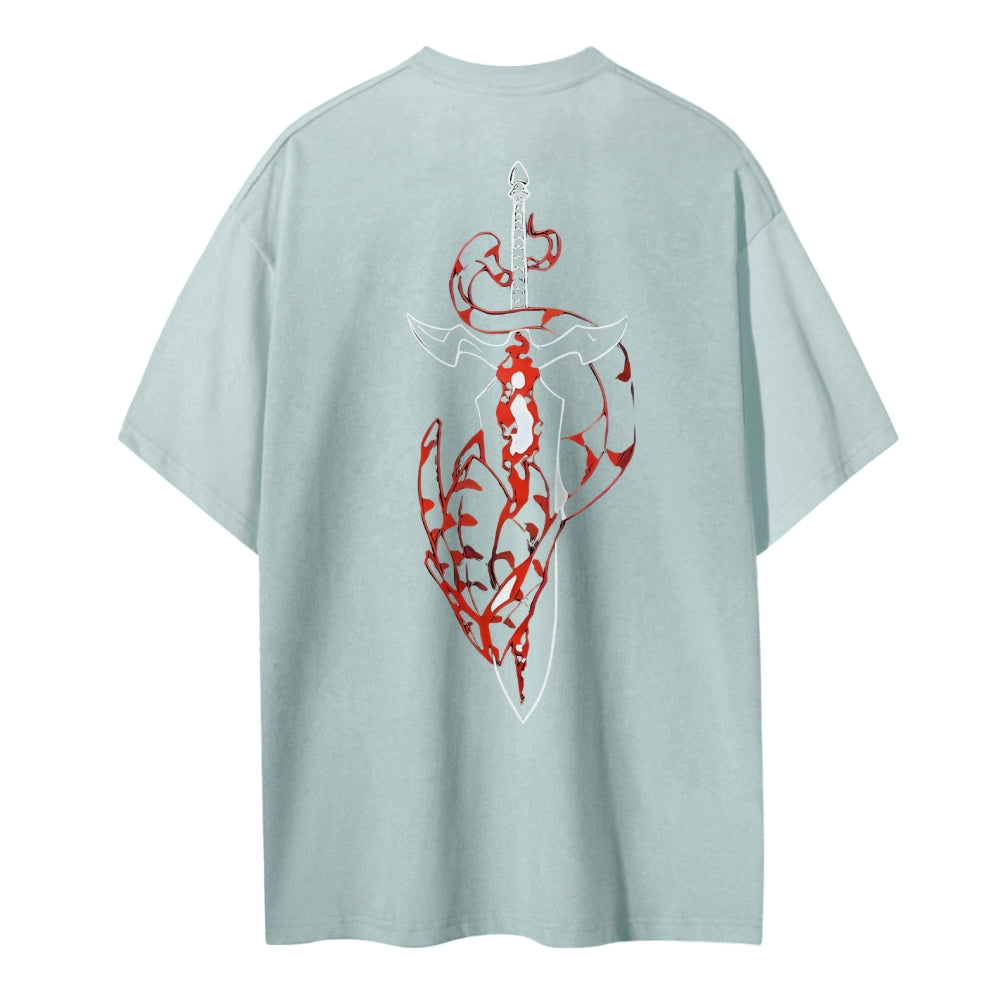 Solo Leveling Cotton Unisex Crewneck Anime T-Shirt
