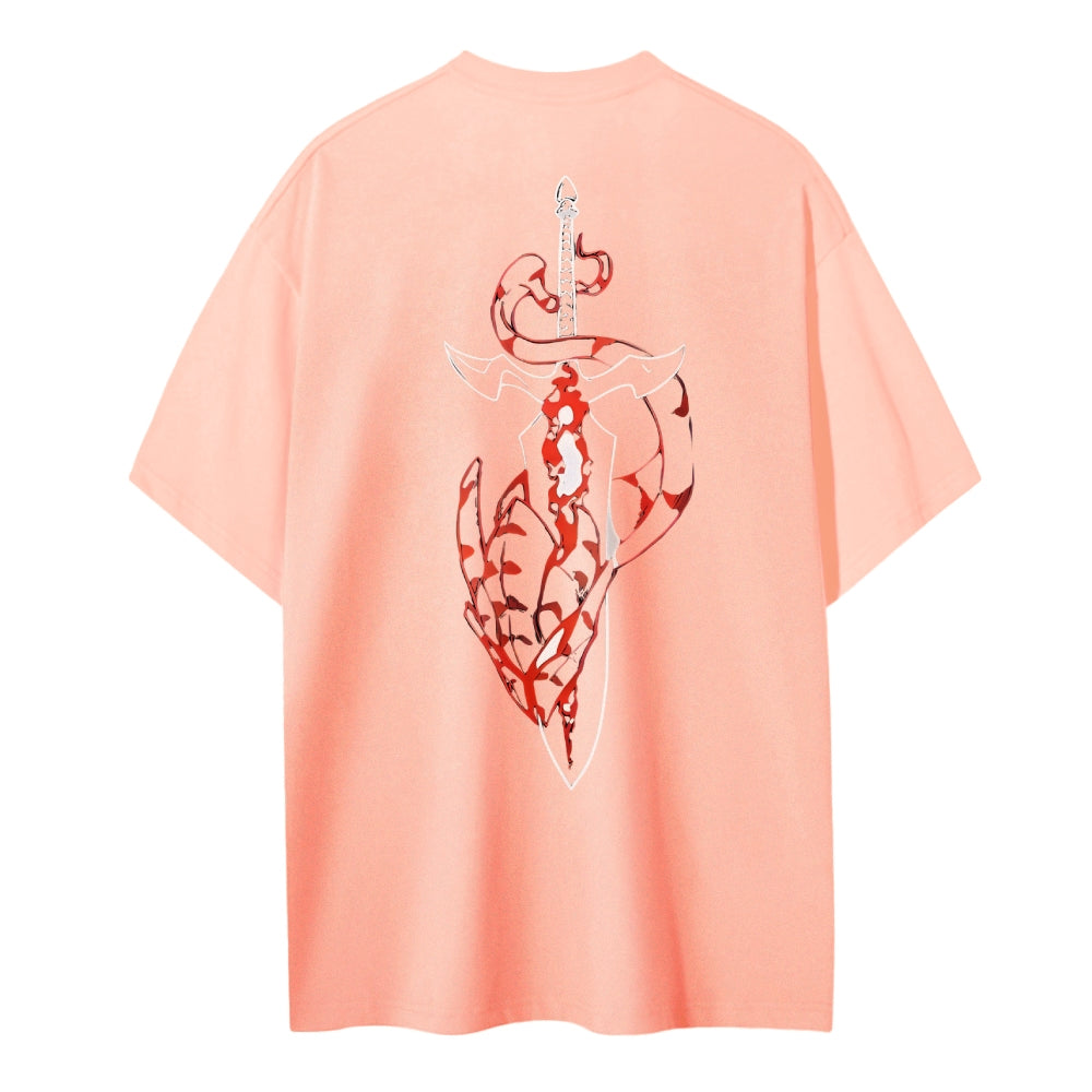 Solo Leveling Cotton Unisex Crewneck Anime T-Shirt