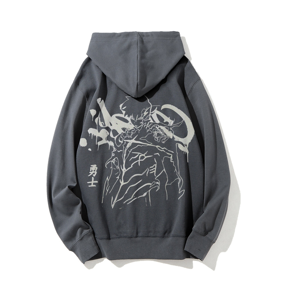 Solo Leveling Cotton Unisex Patterned Fashion Hooded
