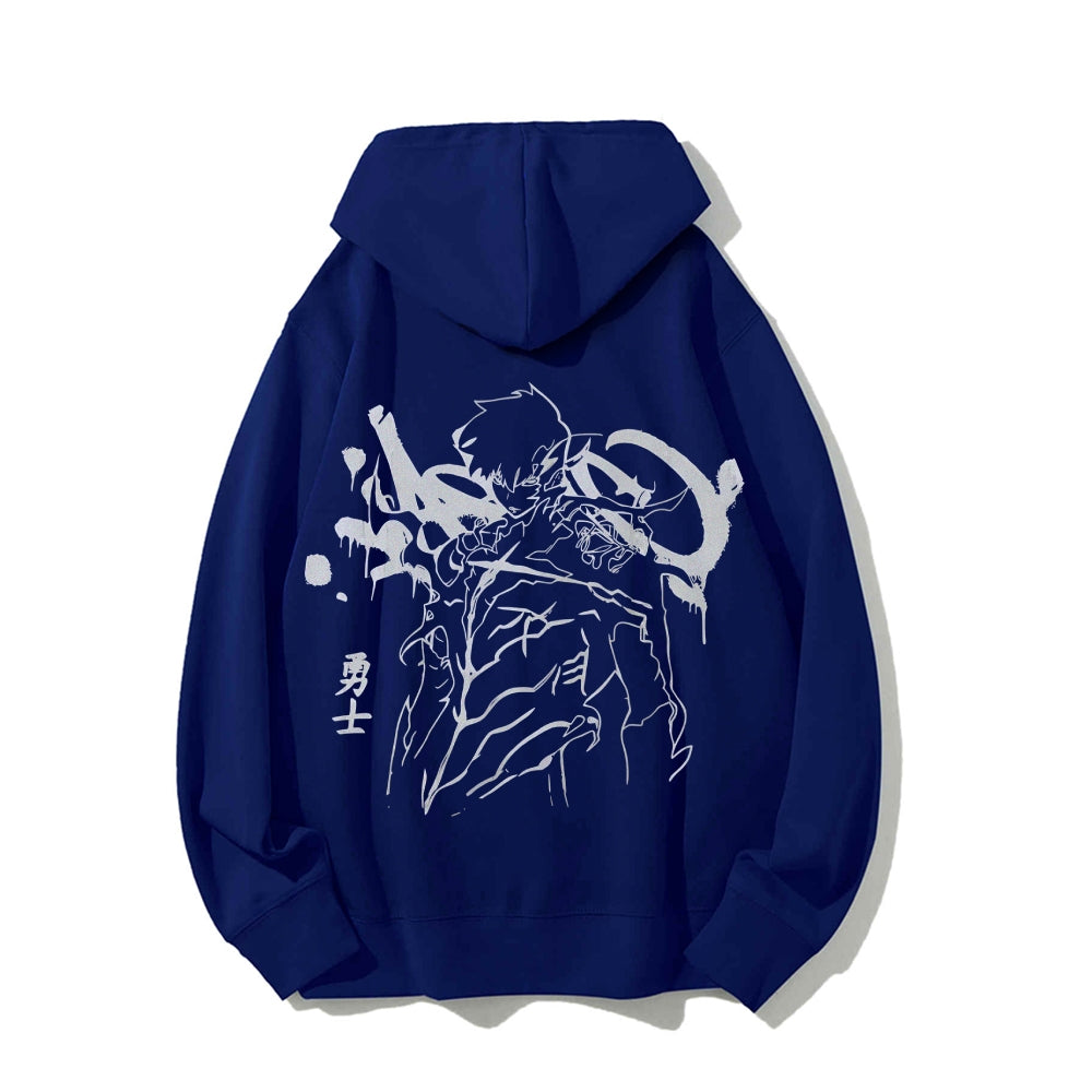 Solo Leveling Cotton Unisex Patterned Fashion Hooded