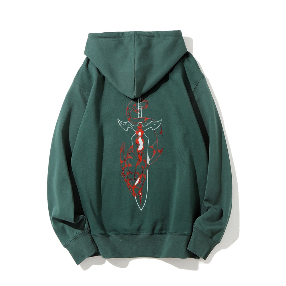 Solo Leveling Cotton Unisex Patterned Fashion Hooded