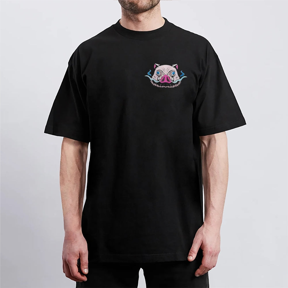Demon Slayer Cotton Unisex Round Neck Anime T-Shirt