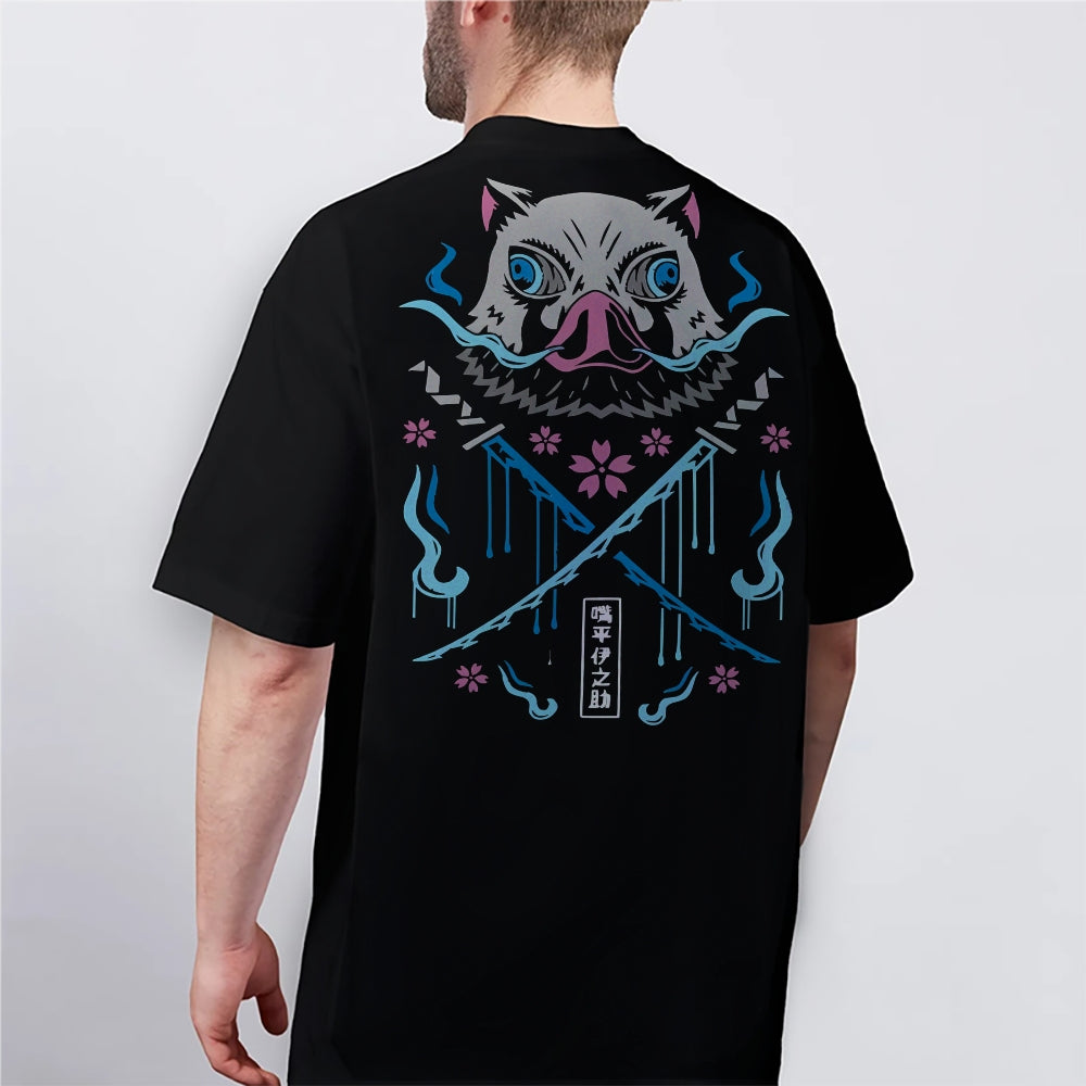 Demon Slayer Cotton Unisex Round Neck Anime T-Shirt